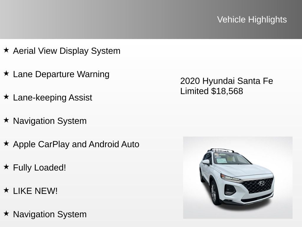 2020 Hyundai Santa Fe Limited