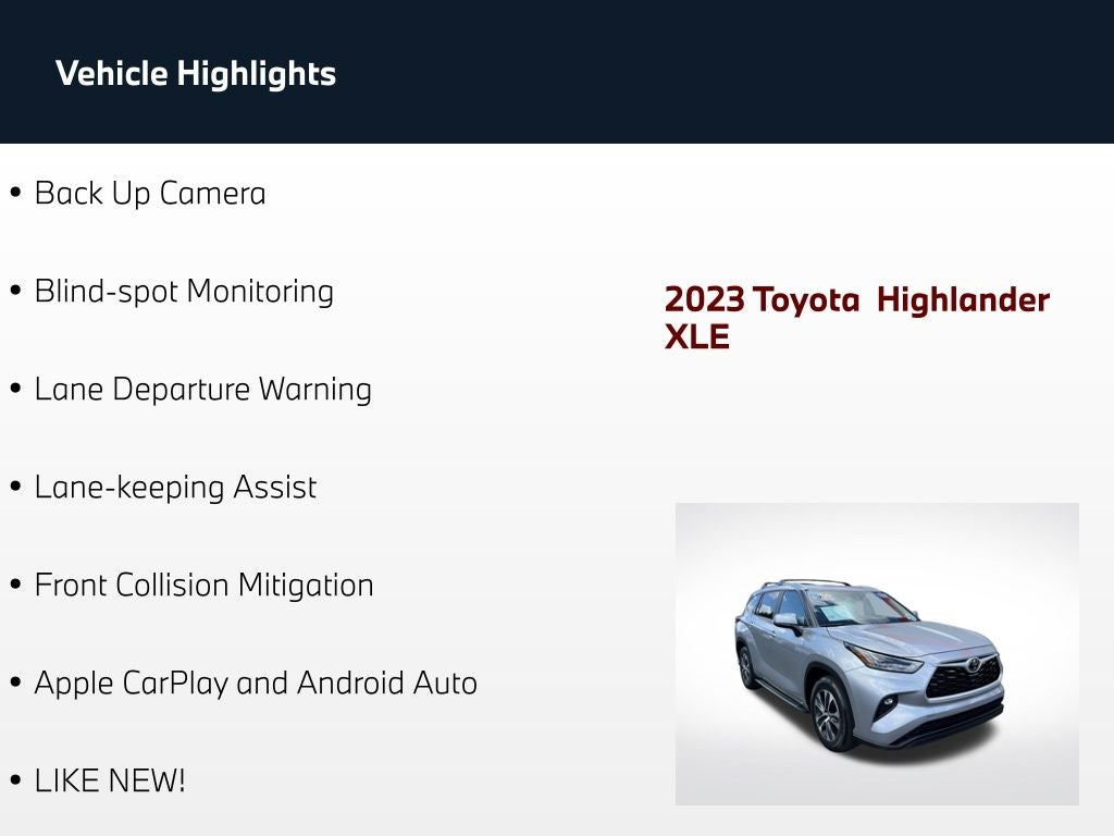 2023 Toyota Highlander XLE