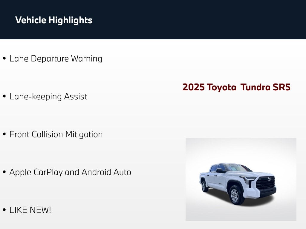 2025 Toyota Tundra SR5