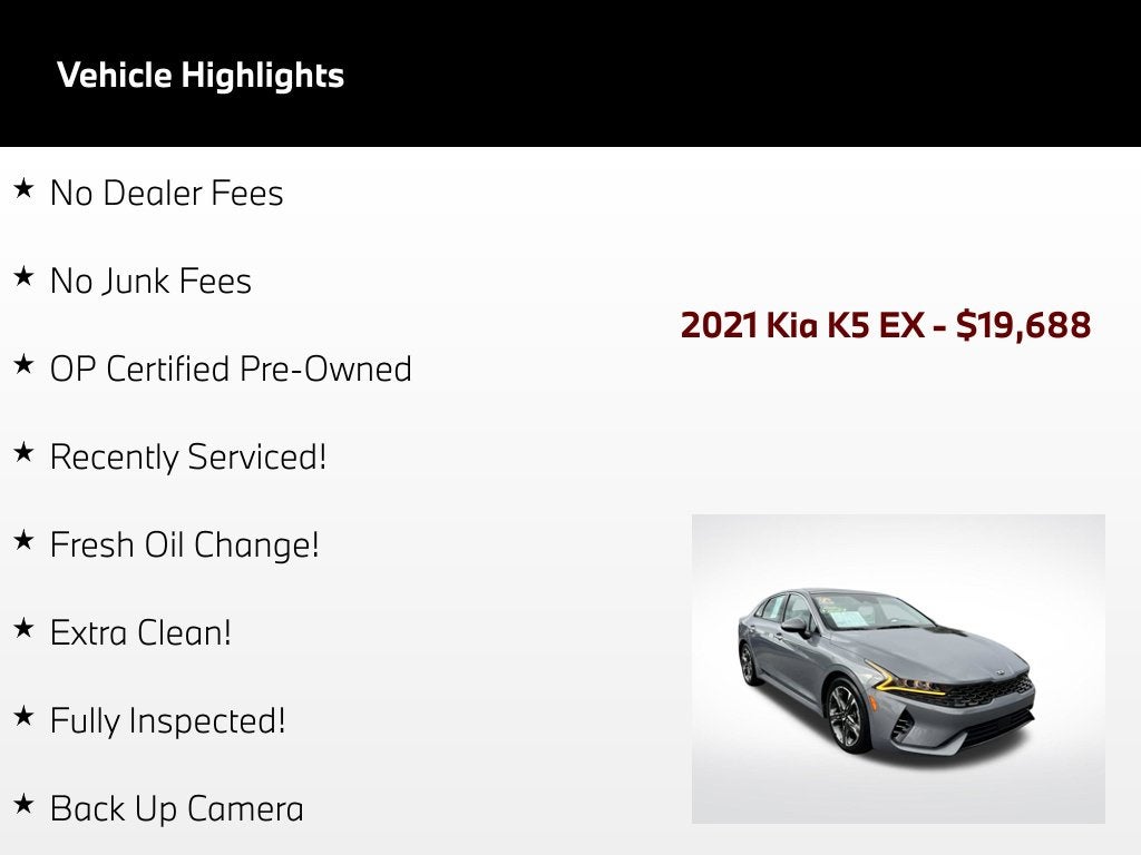 2021 Kia K5 EX