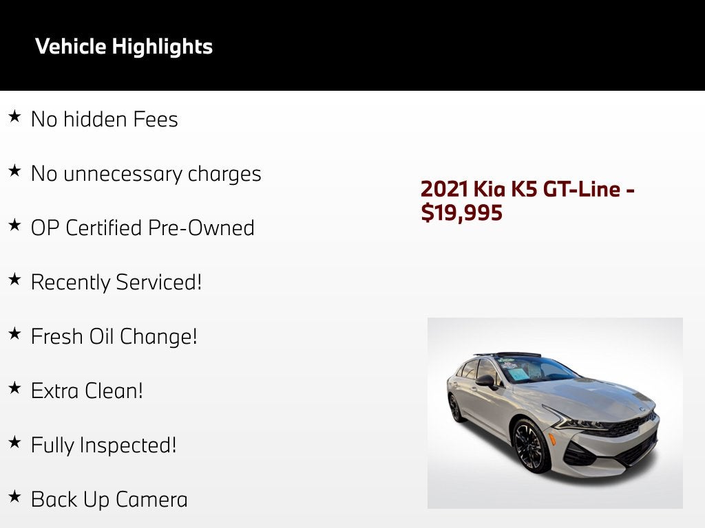 2021 Kia K5 GT-Line