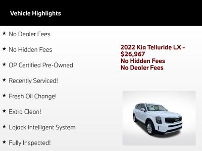 2022 Kia Telluride LX