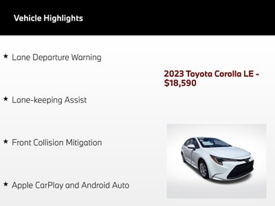 2023 Toyota Corolla LE