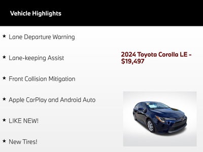 2024 Toyota Corolla LE