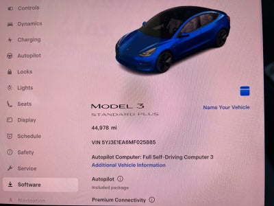2021 Tesla Model 3 Standard Range Plus