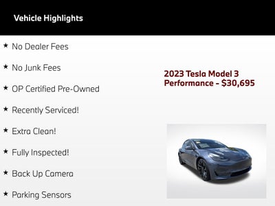 2023 Tesla Model 3 Performance