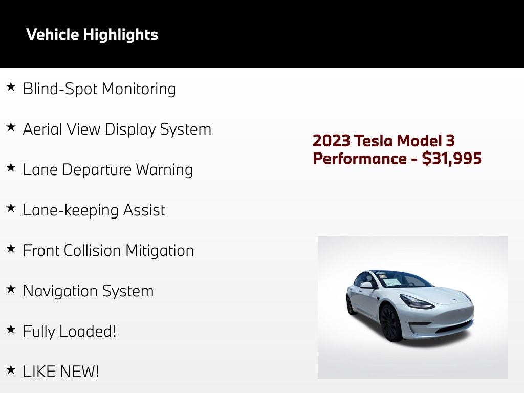2023 Tesla Model 3 Performance