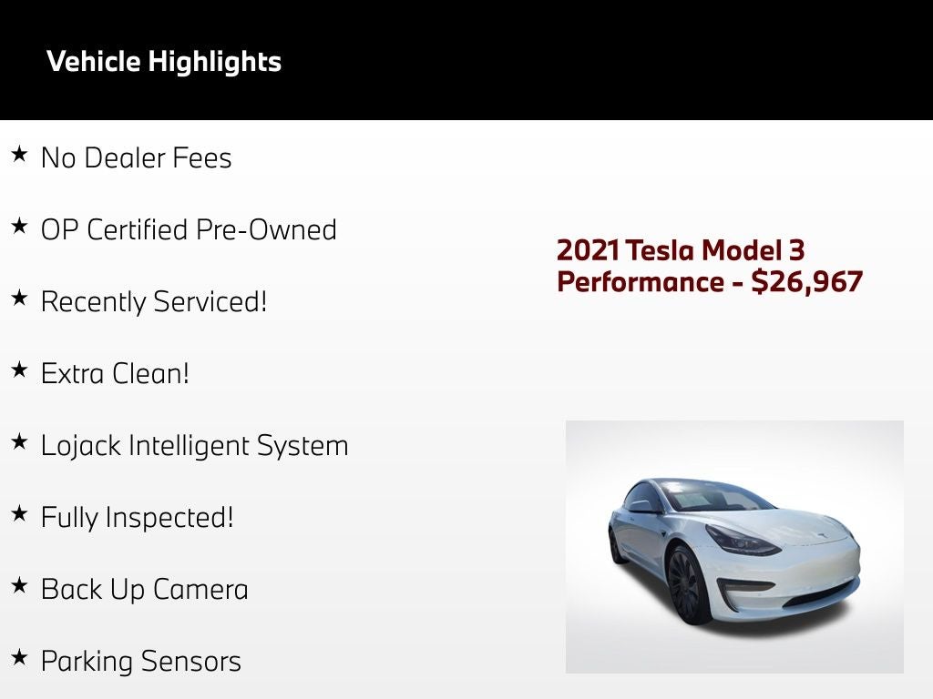 2021 Tesla Model 3 Performance