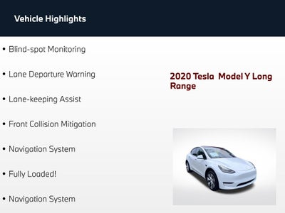 2020 Tesla Model Y Long Range