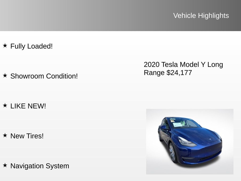 2020 Tesla Model Y Long Range