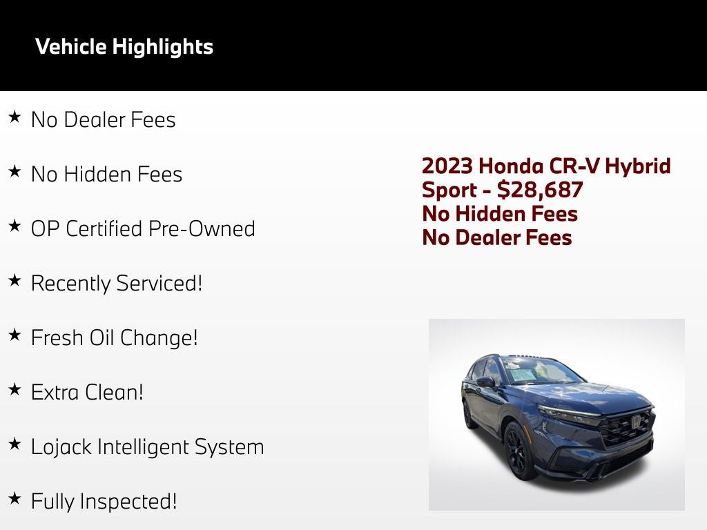 2023 Honda CR-V Hybrid Sport