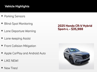 2025 Honda CR-V Hybrid Sport-L