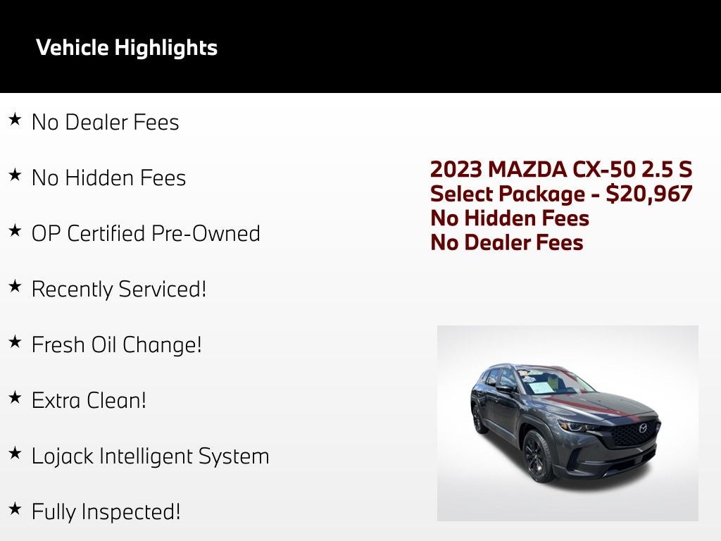 2023 Mazda Mazda CX-50 2.5 S Select Package