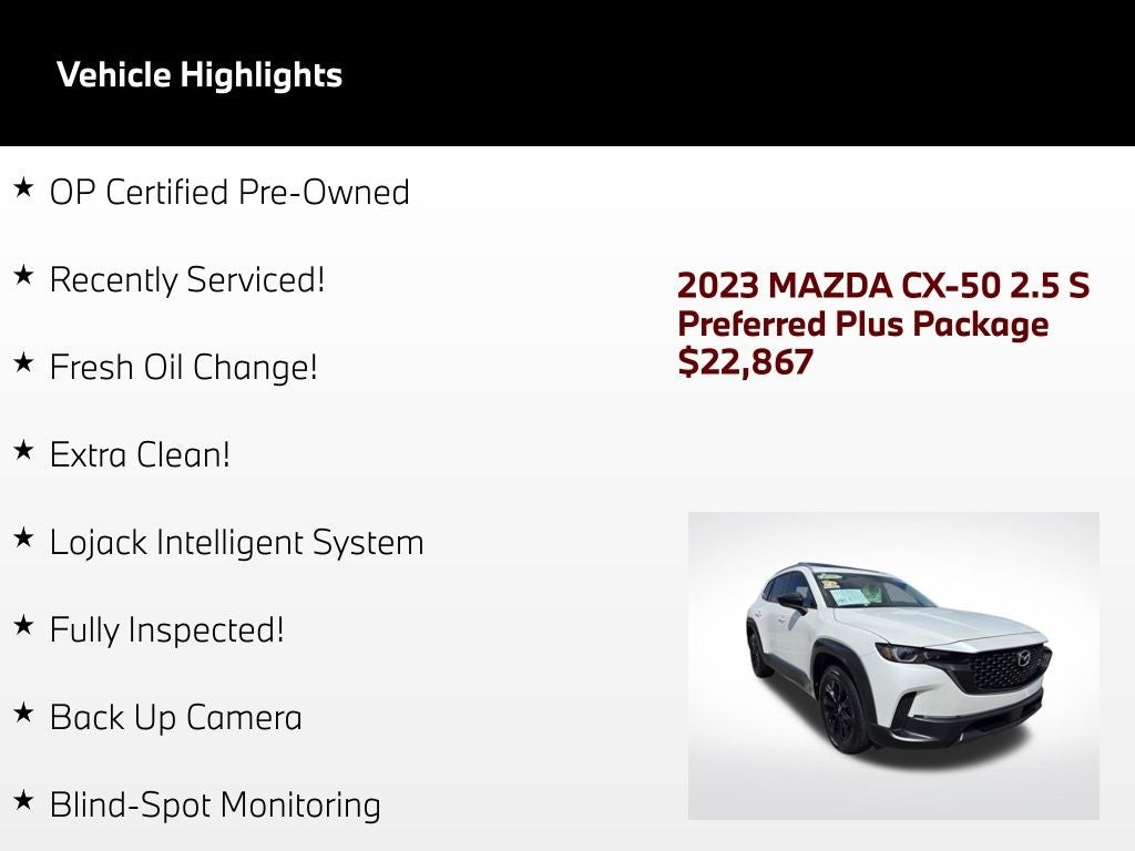 2023 Mazda Mazda CX-50 2.5 S Preferred Plus Package