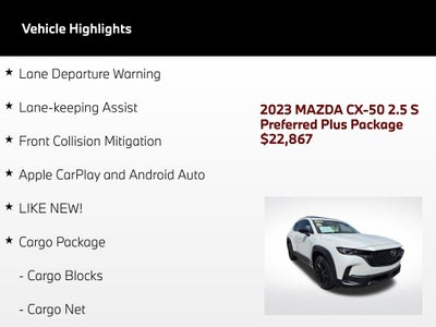 2023 Mazda Mazda CX-50 2.5 S Preferred Plus Package