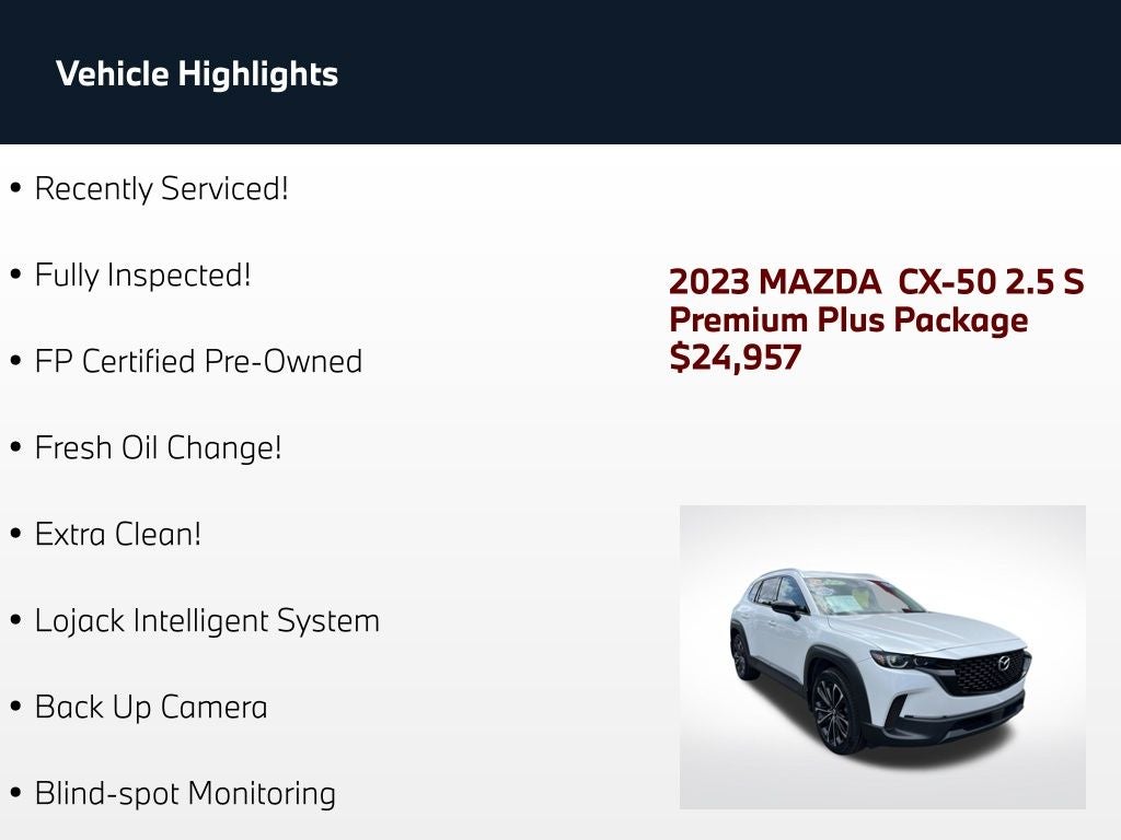 2023 Mazda Mazda CX-50 2.5 S Premium Plus Package