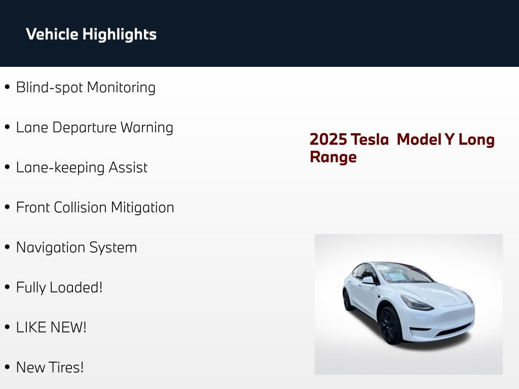 2025 Tesla Model Y Long Range