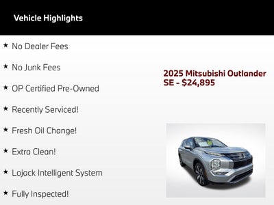 2025 Mitsubishi Outlander SE