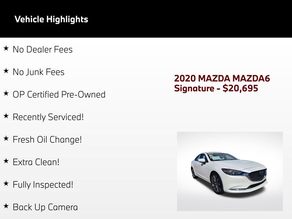 2020 Mazda Mazda6 Signature