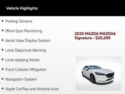 2020 Mazda Mazda6 Signature