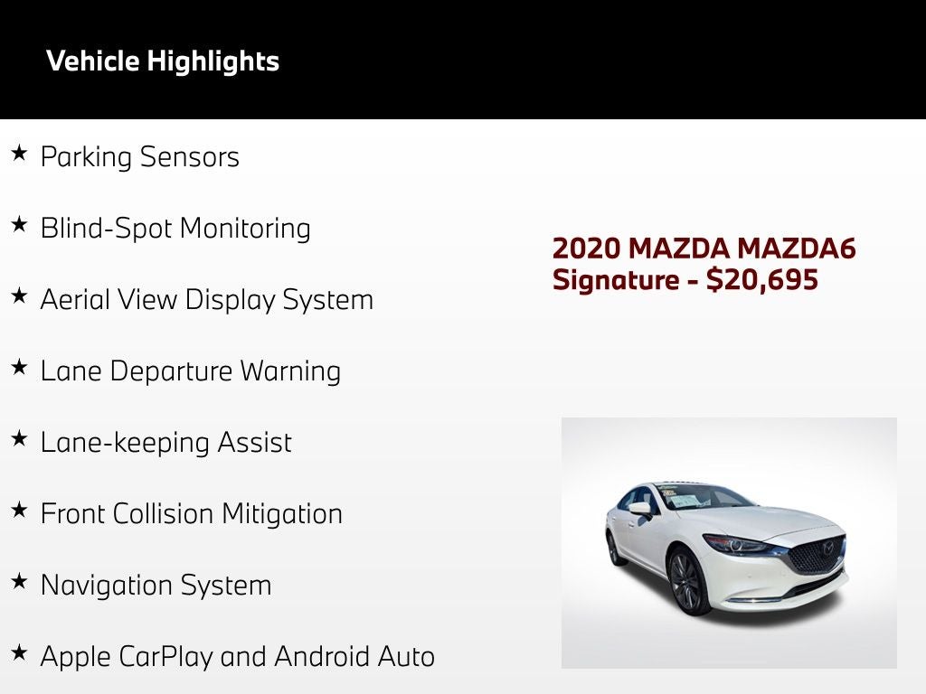 2020 Mazda Mazda6 Signature