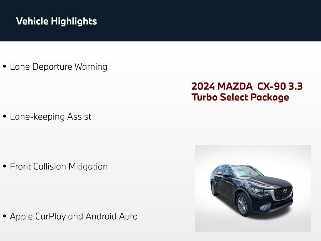 2024 Mazda Mazda CX-90 3.3 Turbo Select