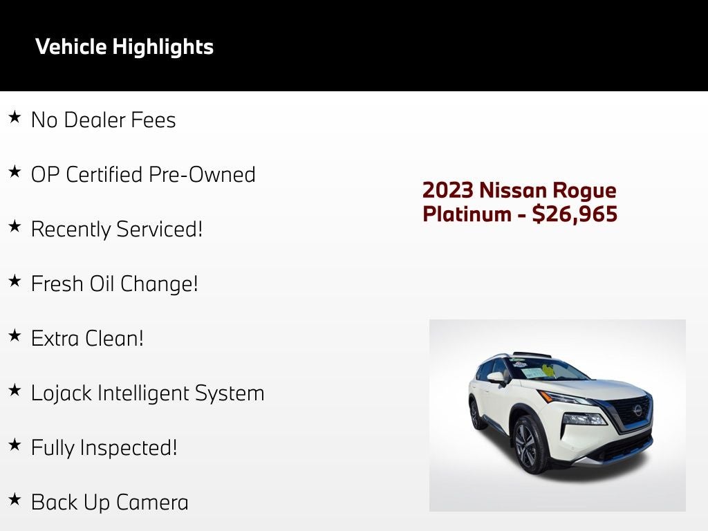 2023 Nissan Rogue Platinum