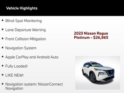 2023 Nissan Rogue Platinum