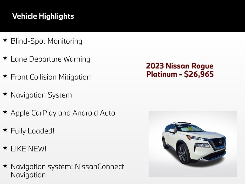 2023 Nissan Rogue Platinum
