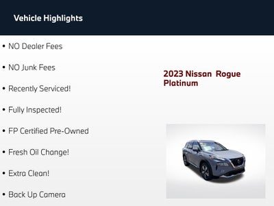 2023 Nissan Rogue Platinum