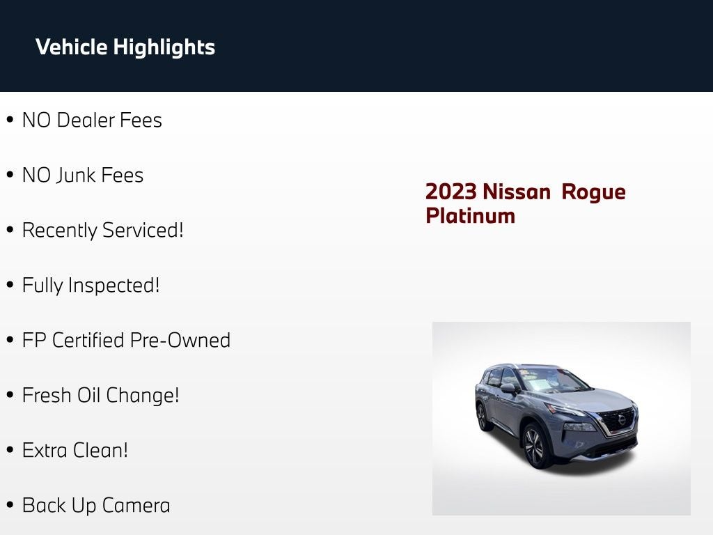 2023 Nissan Rogue Platinum