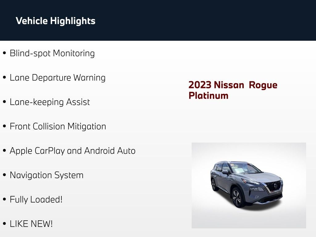 2023 Nissan Rogue Platinum