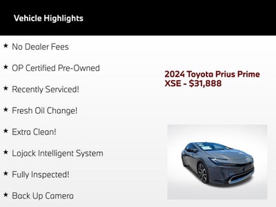 2024 Toyota Prius Prime XSE