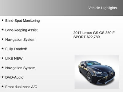 2017 Lexus GS 350 F Sport