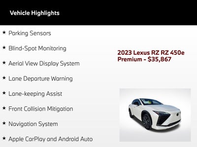 2023 Lexus RZ 450e Premium