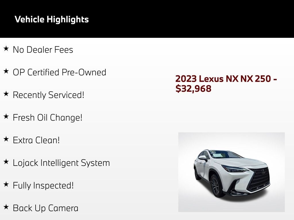 2023 Lexus NX 250 Base