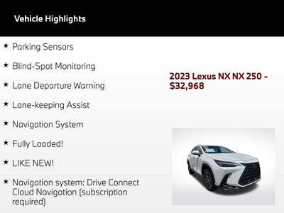2023 Lexus NX 250 Base