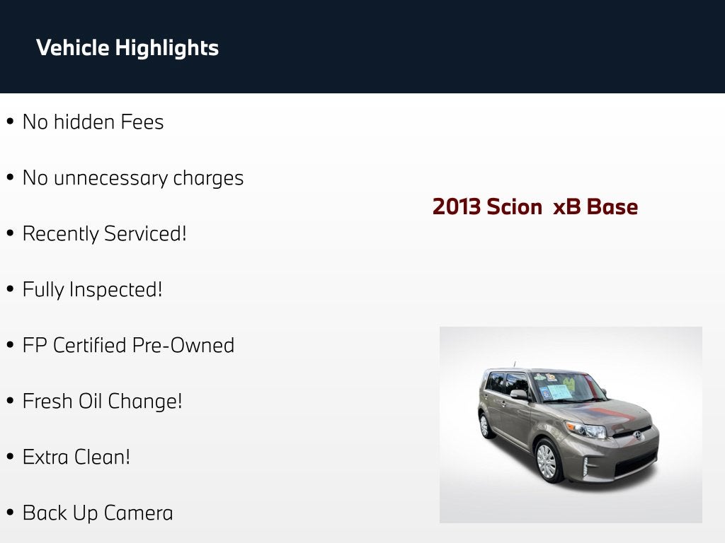2013 Scion xB Base