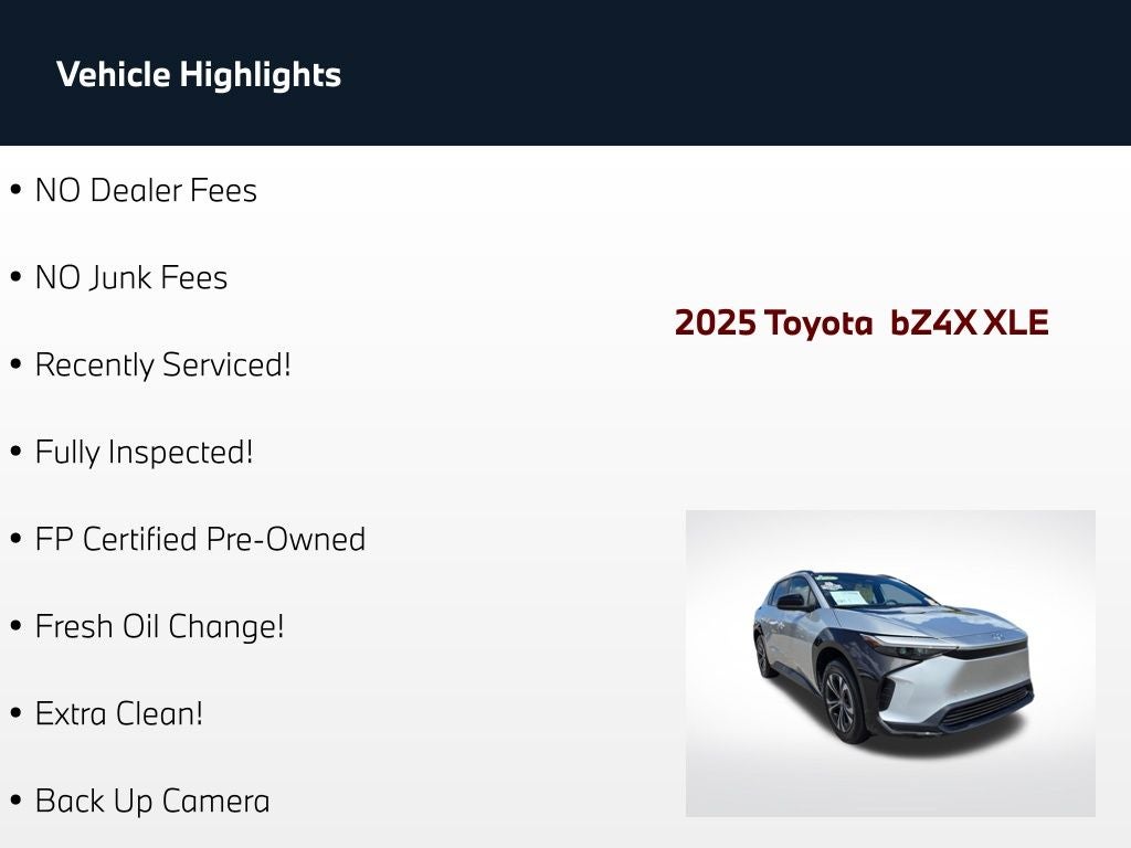 2025 Toyota bZ4X XLE