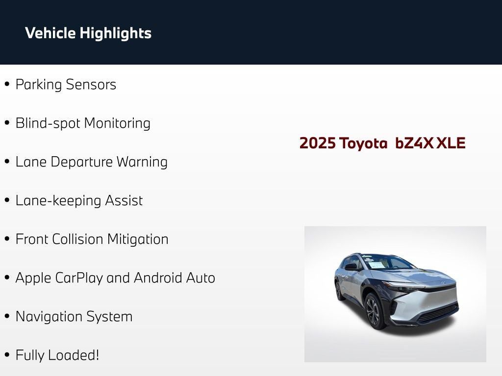 2025 Toyota bZ4X XLE