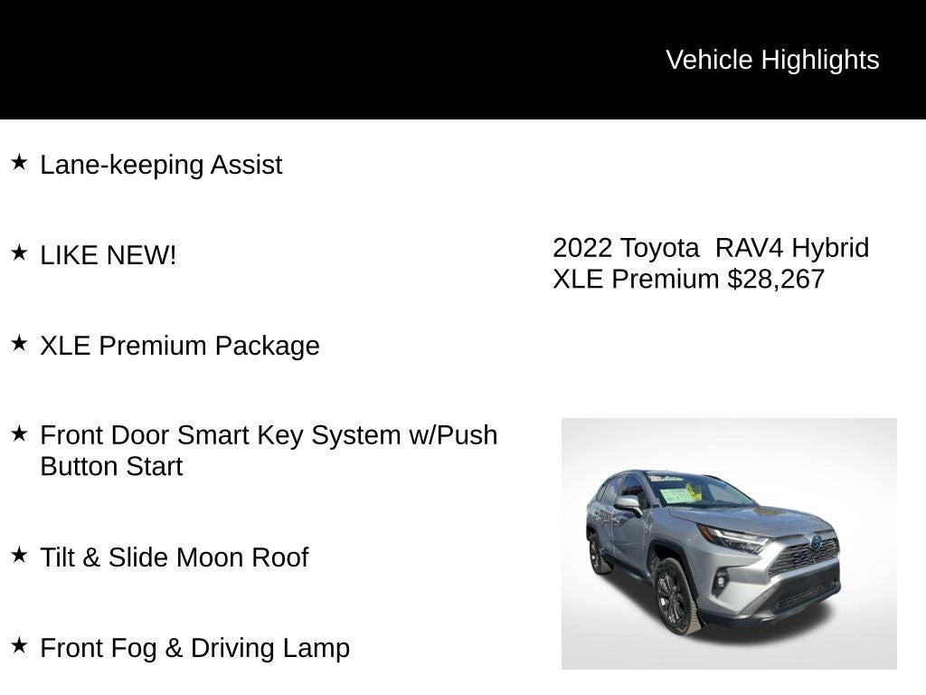 2022 Toyota RAV4 Hybrid XLE Premium