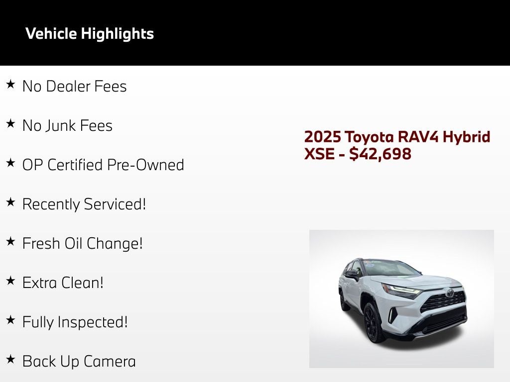 2025 Toyota RAV4 Hybrid XSE