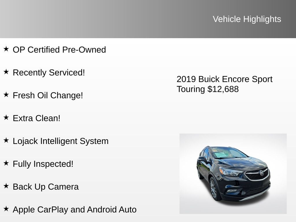 2019 Buick Encore Sport Touring