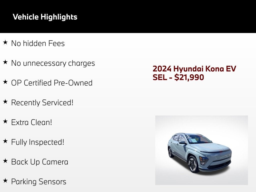 2024 Hyundai Kona Electric SEL
