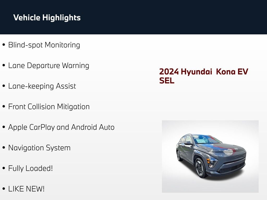 2024 Hyundai Kona Electric SEL