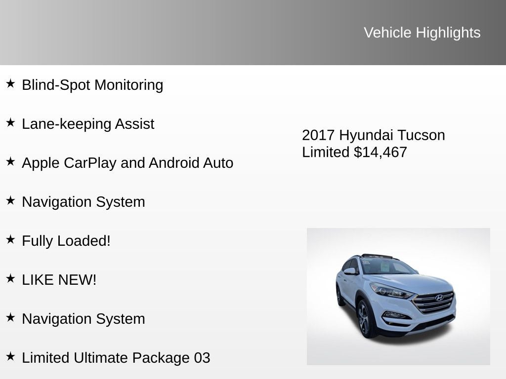 2017 Hyundai Tucson Limited