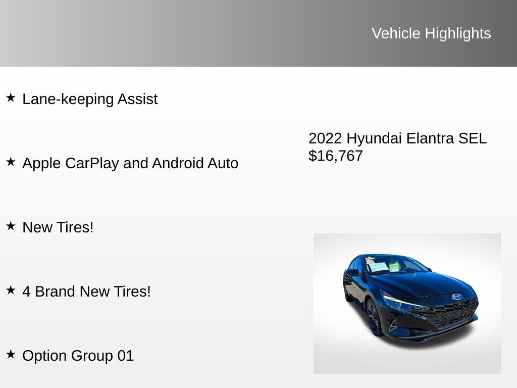 2022 Hyundai Elantra SEL