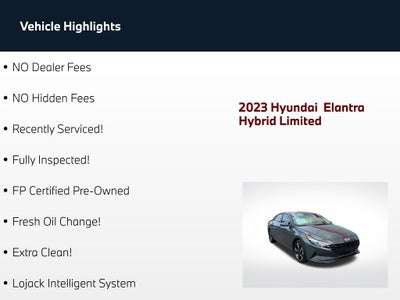 2023 Hyundai Elantra Hybrid Limited