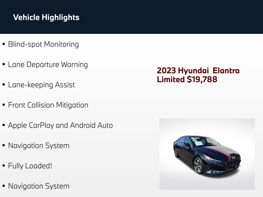 2023 Hyundai Elantra Limited