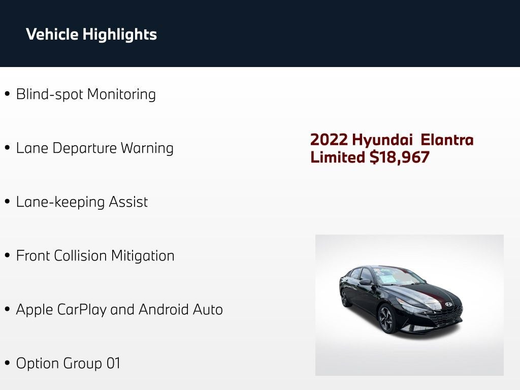 2022 Hyundai Elantra Limited